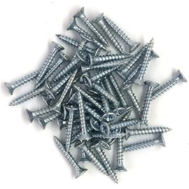 3mm x 20mm Small Steel Countersunk Wood Screws - Chipboard Screws Pack of 100