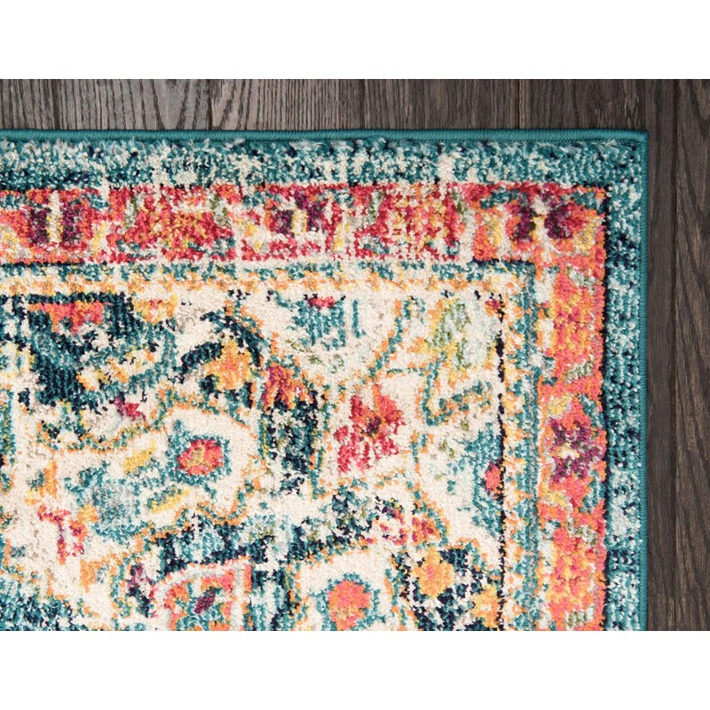Unique Loom Penrose Collection Area Rug - Alexis (8'Square, Blue/
