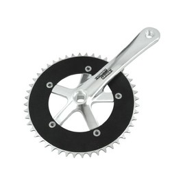 STURMEY ARCHER FCT 42T - 48T 170mm 1/8" Crank Set / Fixed Gear, Fixie,Track Bike Chainset (Black & Silver, NA)