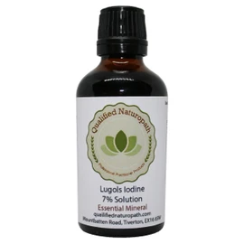 Lugols Iodine Solution 7% - 50ml - with Dropper Insert