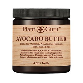 Mantequilla corporal de aguacate 100% pura, fresca, natural, prensada en frío. Piel, cabello, humectante de uñas, cremas de bricolaje, bálsamos, locio