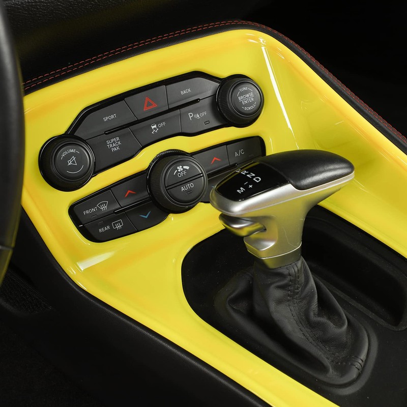 Voodonala for Challenger Gear Shift Shifter Panel Shift Lever Panel