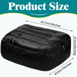 HEYTIMI Leather Seat Cushion Extra-Thick Booster Seat with Breathable Bottom Layer Perfect for Office Chair or Car Seat Provides Support for Elderly or Those with Limited Mobility (2)