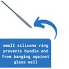 Long Handle Shower Squeegee for Glass Doors - Stainless Steel