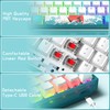 Womier 60% Percent Keyboard,WK61 Mechanical RGB Wired Gaming Keyboard,Hot-Swappable Creamy