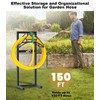 Artigarden Outdoor Garden Hose Holder Freestanding with Brass Faucet And