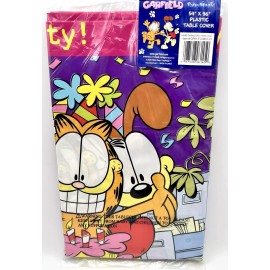 Party Magic Garfield Office Party Rare Retro Cartoon Cat Decoration Plastic Tablecover