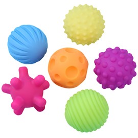 DAKLUNAR Pack of 6 Colourful Sensory Toys, Baby Sensory Balls, Textured Multi Ball Set, Baby Toy from 0 3 6 8 Months, Sensory Toys Balls Children for Sensory Development