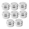 VICASKY 8pcs Stainless Steel Magnetic Spice Jars Airtight Spice Containers