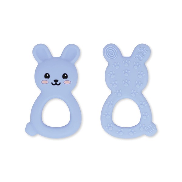 Baby Teething Toys BPA-Free Cute Silicone Bunny Teethers-Easy to Hold
