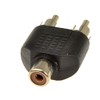 kenable Phono RCA Splitter/Joiner Adapter Twin RCA Plugs to RCA