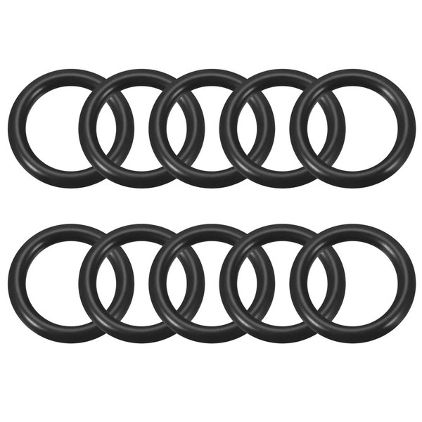 sourcing map Pack of 10 O-rings nitrile rubber seal 17