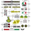 3 Pictures Motorcycle Car Sticker Weatherproof Sponsors Scooter Vinyl Sticker