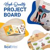 Royal Brites White Grid Trifold Presentation Board, Project Board, 14