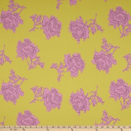 Liberty Fabrics Tana Lawn Shattered Story Yellow/Pink, Fabric by The Yard