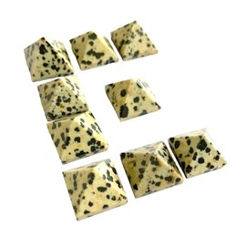 crystalmiracle Dalmatian Jasper Nine Loose Mini Pyramids Gemstone Crystal Healing Reiki Feng Shui Wellness Gift