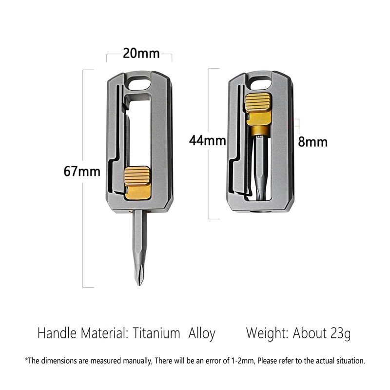 Vkyipg Titanium Alloy Screwdriver Magnetic Small Maintenance Combination Multifunctional Portable