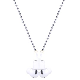 Ultra Strong Magnetic Airpod Pro Strap Anti-Lost Cord Sports Lanyard Compatible with Airpods 3rd 2nd Generation Pro 3 2 1, 72cm (Silver Gray Crystal)