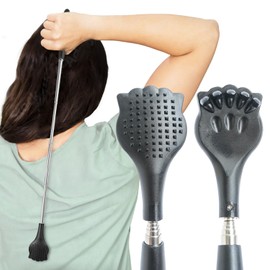 Grandson Hand Stretchable Cat Hand Cute Telescopic Stainless Steel Lightweight (Black)