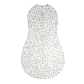 Woombie Original Baby Swaddling Blanket - Soothing, Cotton Baby Swaddle - Wearable Baby Blanket, Lots of Dots, 14-19 lbs