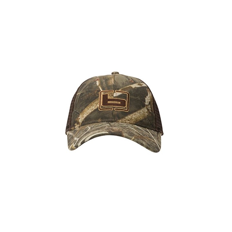 Banded Trucker Camo Mesh Back Cap, MAX5/Brown, OSFA
