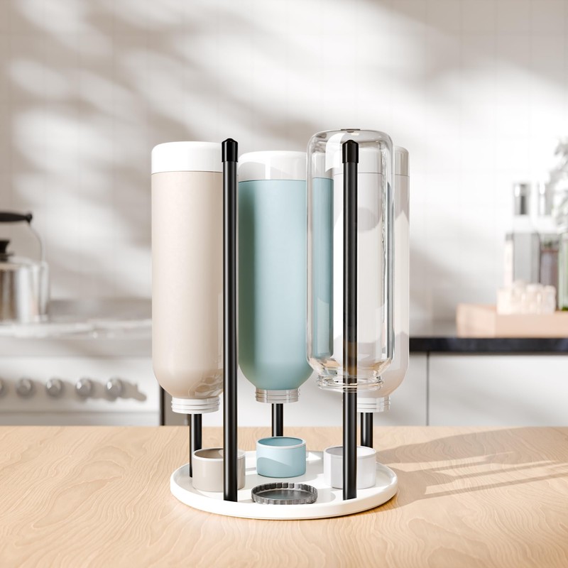 Bottle Holder for SodaStream - White Premium Ceramic Drip Holder