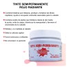Tintes Fantasia Para Cabello Semipermanente Sin Amoniaco Tono Rojo Radiante