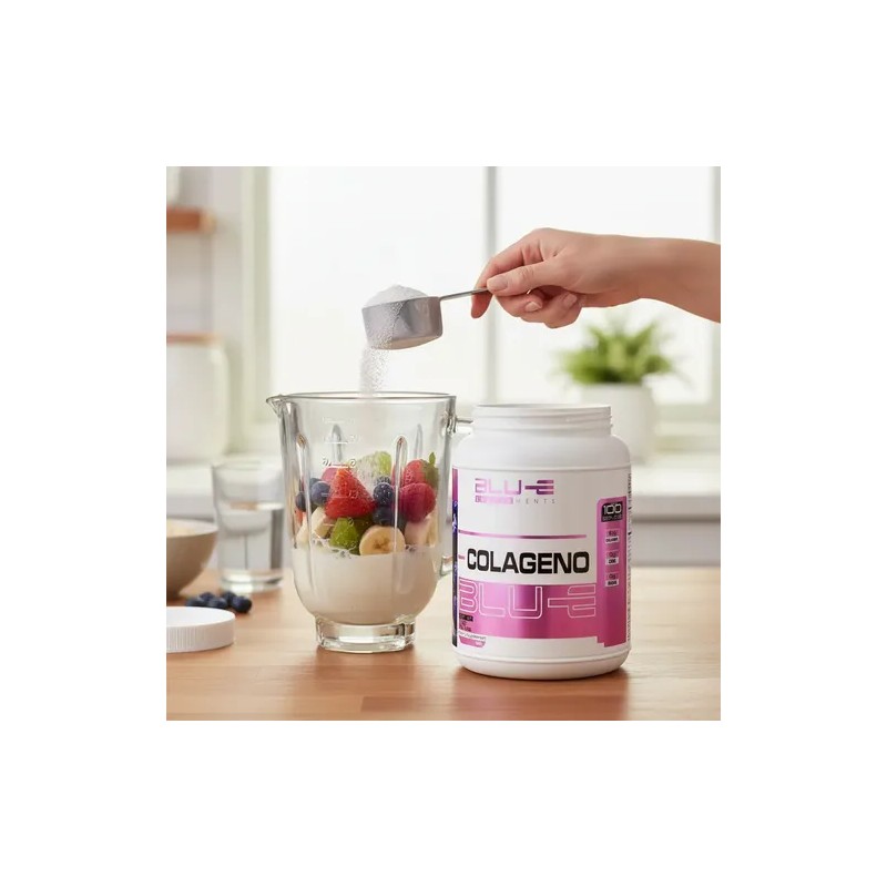 Colágeno 1kg Blu-e 100 Servicios Sabores Moras