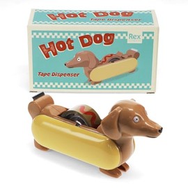 Tape Dispenser with Roll of Tape - Hot Dog
