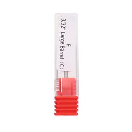 Gegong Ceramic Nail Bits - 2 Shapes Grinding Heads for Drill Machine - Manicure Pro Tool (Red) (Cabeza de maíz F)