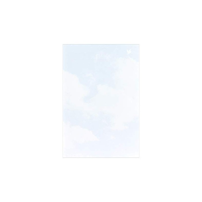 Midori 88284006 Postcard Sky Blue Nokimochi