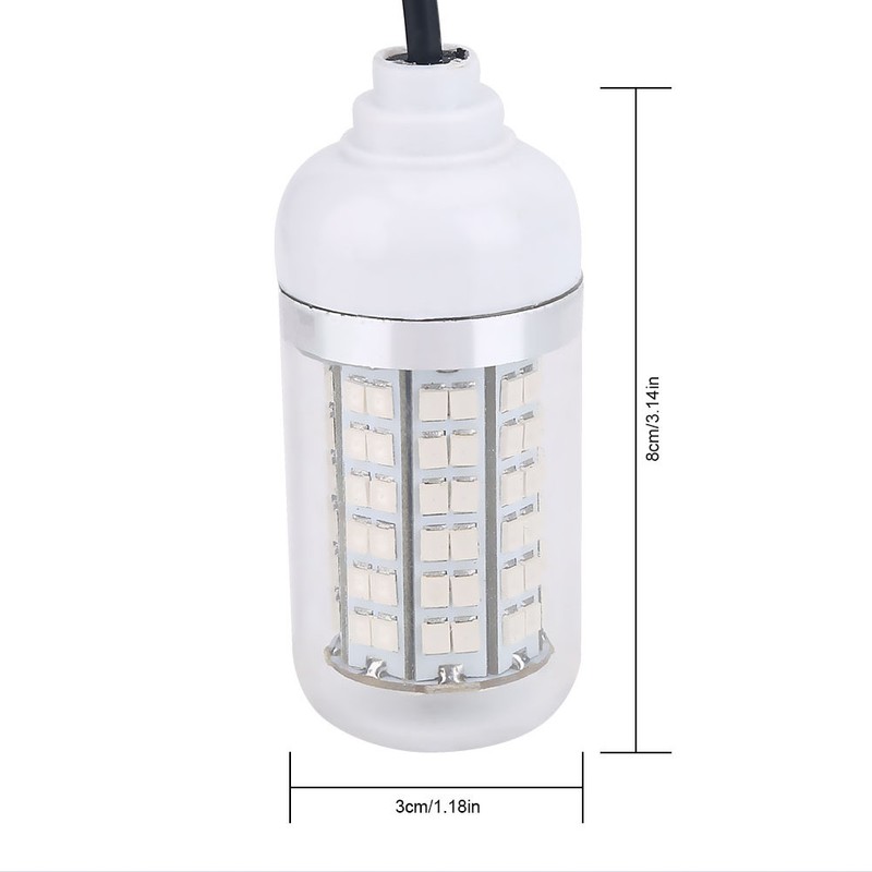 12V Outdoor LED Submersible Underwater Night Fishing Light Lamp (Blue)