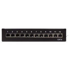 LogiLink Professional Field Patch Panels, Table/Wall/Desktop, STP (Shielded), Black