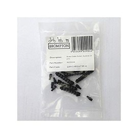 Brompton Unisex Brompton Brake Cable Gaiter Parts, 6 Sets (3 Prs) bike part, Black, One Size UK