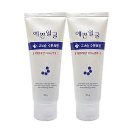 PrettyFace 웰빙헬스 예쁜얼굴 고보습 수분크림 90ml 2개 / 써클 Wellbeing Health Pretty Face High Moisture Cream 90ml 2 Pack / Circle