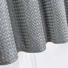 Home Queen Water Resistant Bathroom Window Curtains, Waffle Textured Half
