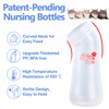 Xuanda Pet Feeding Bottle,3 Pack Wide Mouth Angled Nursing Bottle,