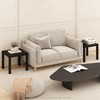 Furinno Simple Square Coffee Table, Side Table, Set of 2,