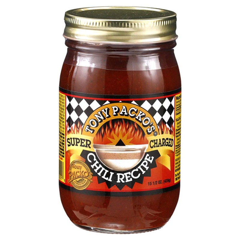 Tony Packo’s Super Charged Chili Recipe Base, 15.5 Oz Jars