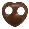 PANASIAM Coconut buckle, Heart, ∅ 7,5 cm