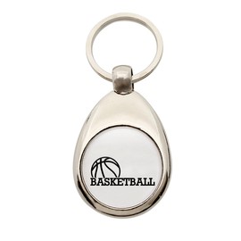 Huuraa Keyring Basketball Ball Pendant Size with Motif for All Basketball Fans Gift Idea for Friends and Family, metal