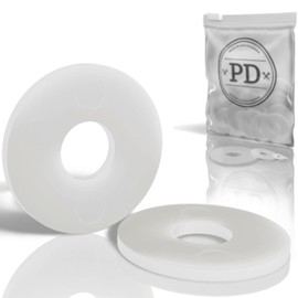PD® Large Plastic Washers M8 (DIN 9021 / ISO 7093) | High-Quality PA Nylon Body Washers | Plastic Washers with Large Outer Diameter | Pack of 10