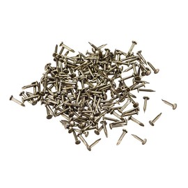 uxcell Small Tiny Nails 1.2x8mm(DxL) for Wooden DIY Decorative Pictures Boxes Household Accessories Bronze Tone 300pcs