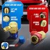 Flexzion Car AC R134a Quick Connectors System Port Adapters Couplers