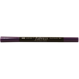 Tsukineko Dual-Ended Fabrico Marker Color-Fast, Peony Purple