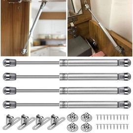 DMZK 4 Pieces Gas Spring, Hydraulic Rod Support Force Door Lift Support Dresser Tatami Support for Furniture Gas Shock Absorbers, Maximum 10KG Size 27 * 1.5cm