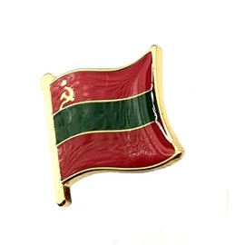 Transnistria Flag Metal Enamel Pin Badge Lapel Pin Badge One Size Metal, Metal