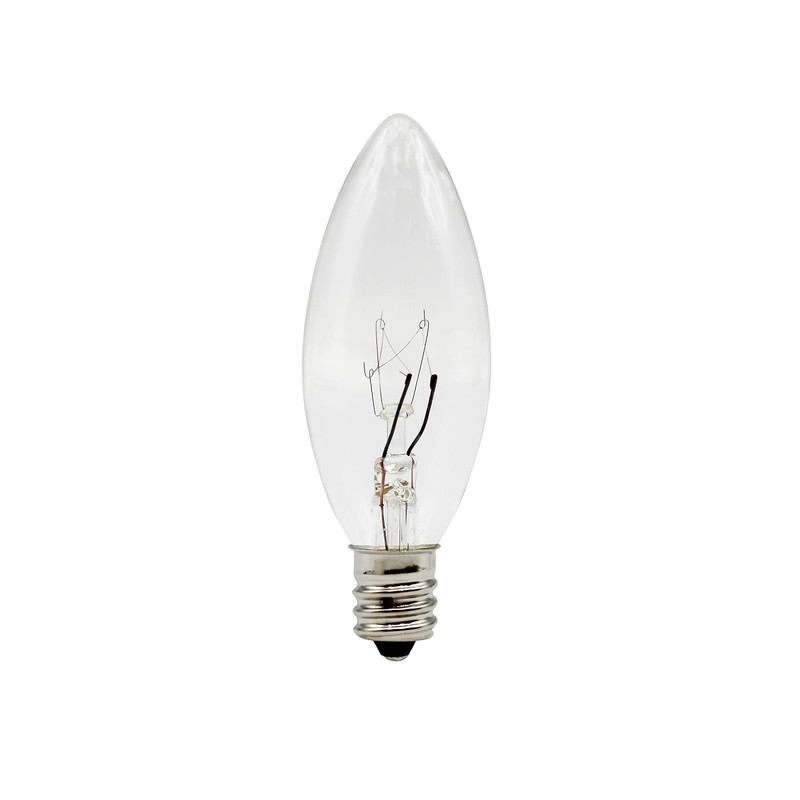 Creative Hobbies Replacement Incandescent Light Bulbs for Electric Candle Lamps,