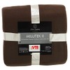 Euromat Polar Fleece Blanket, Cuddly Blanket, Sofa Blanket with Stitched