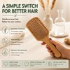 Moo & Yoo Bamboo Paddle Hair Brush | Gentle Detangling